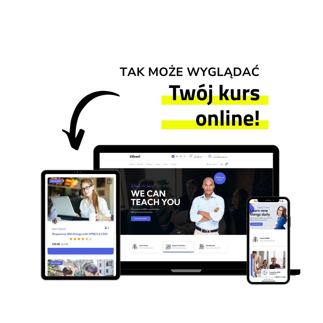 Mockup platformy kursowej