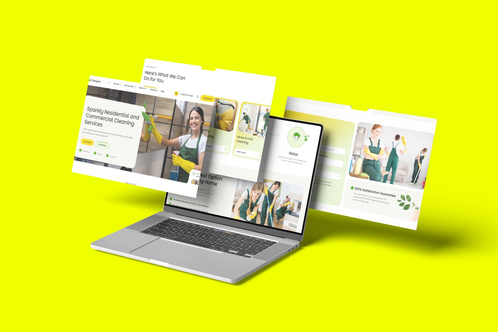 Mockup strony internetowej w UK – projekt WebStart dla firm usługowych i małych biznesów od Web do Biznesu